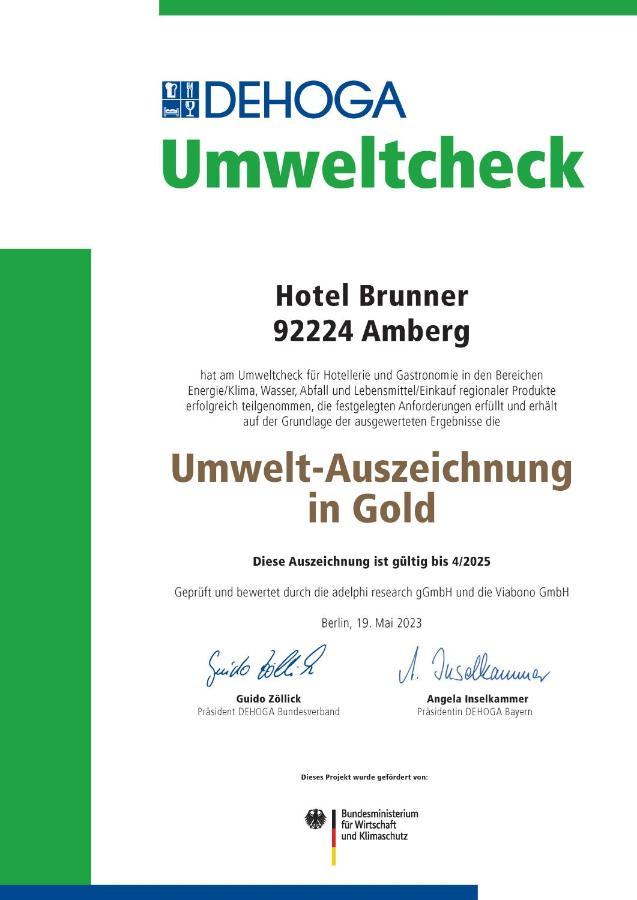 Hotel Brunner Амберг Экстерьер фото